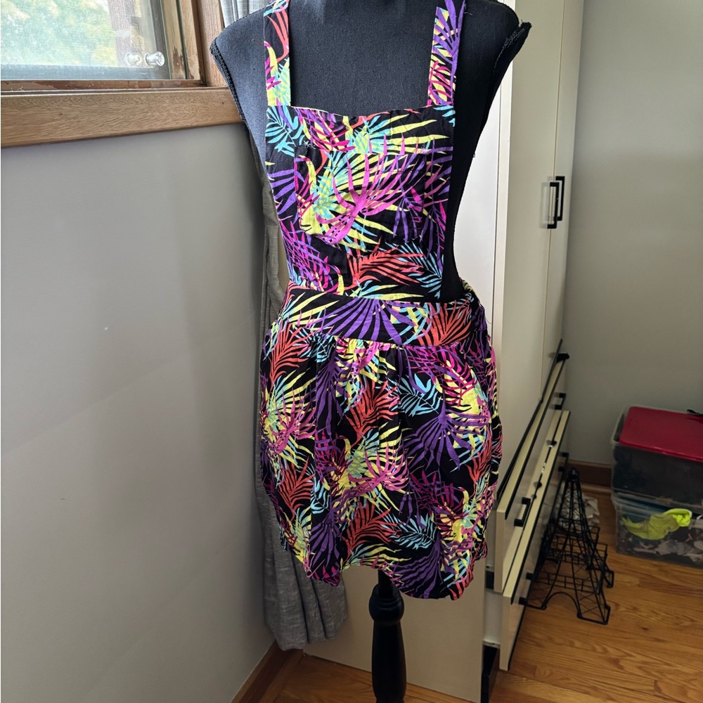 Rue21 Vibrant Multicolor Leaf Dress